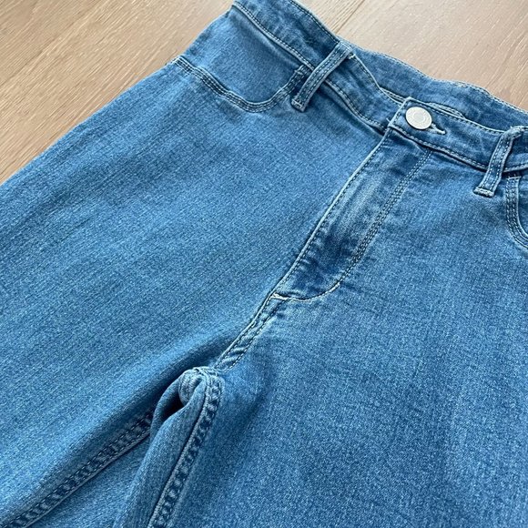 H&M Jeans Girls 14 Skinny Fit Blue Denim Ankle Adjustable Waist Stretch Mid Rise - Picture 3 of 14